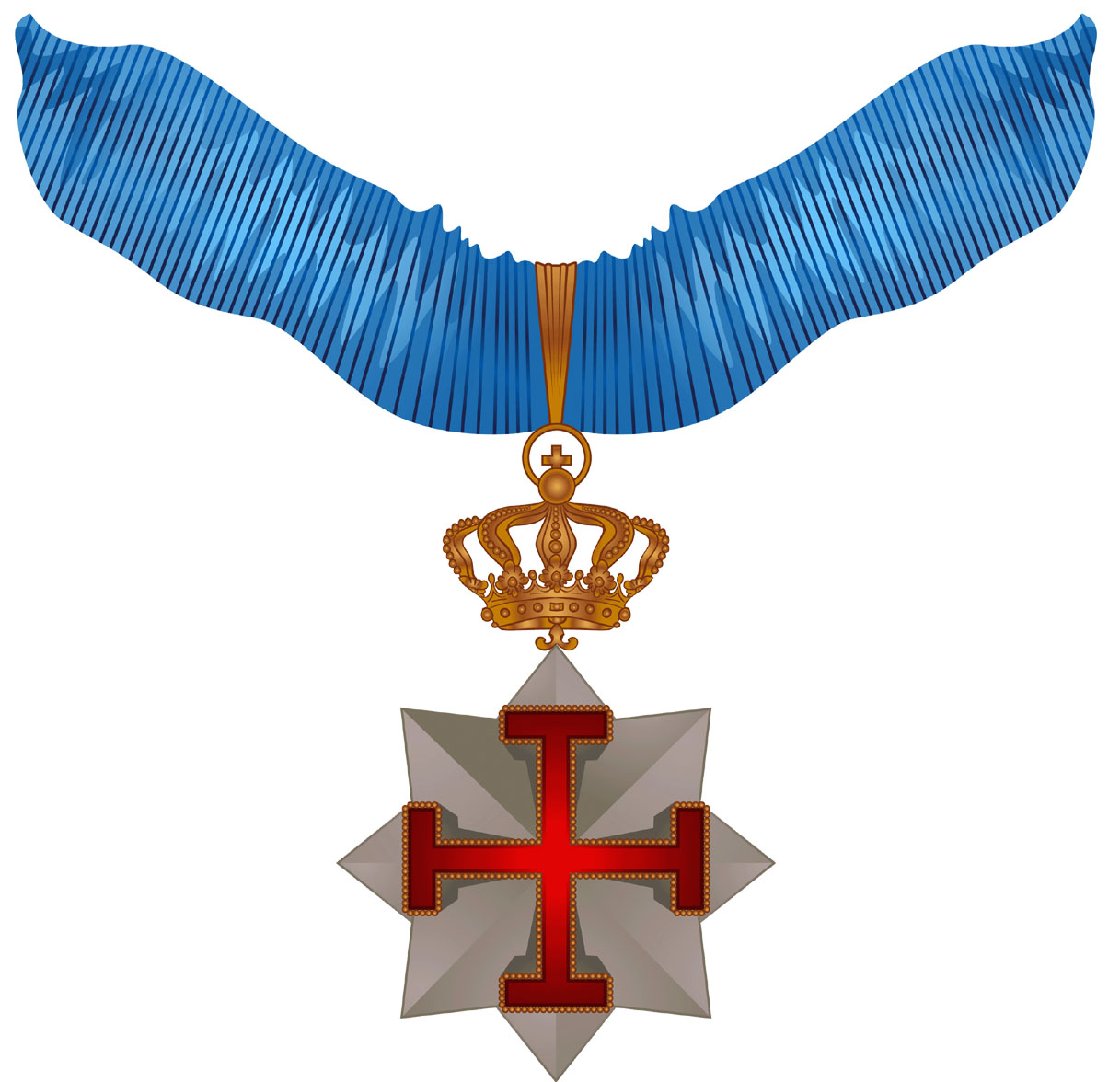 Sovrano Militare Ordine San Giorgio nastro e croce